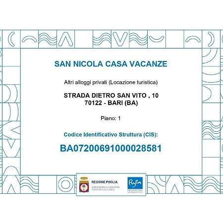 San Nicola Casa Vacanze Bari Kültér fotó